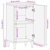 vidaXL Sideboard 40x33x75 cm μασίφ ξύλο Mango