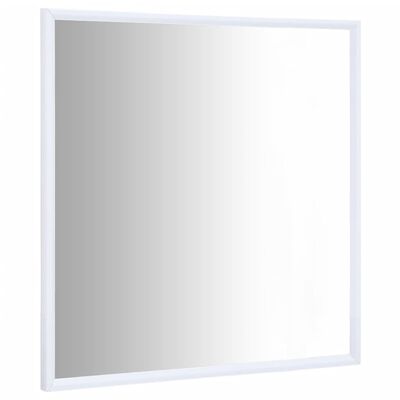vidaXL Καθρέφτης Λευκός 50 x 50 εκ.