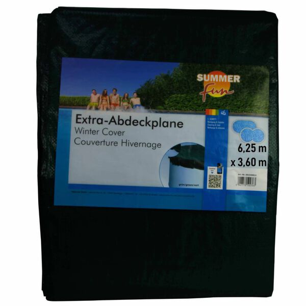 Summer Fun Κάλυμμα Πισίνας Χειμερινό Οβάλ Πράσινο 625 εκ. PVC