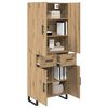 vidaXL Highboard &mu;&epsilon; &sigma;&upsilon;&rho;&tau;ά&rho;&iota; 2 pcs Artisan Oak 69,5 x 34 x 180 &epsilon;&kappa;.