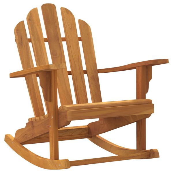 vidaXL Καρέκλα Κήπου Κουνιστή Adirondack 79x100x103 εκ Μασίφ Ξύλο Teak
