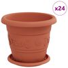 vidaXL &Gamma;&lambda;ά&sigma;&tau;&rho;&epsilon;&sigmaf; &phi;&upsilon;&tau;ώ&nu; 24 pcs &Kappa;&epsilon;&rho;&alpha;&mu;&iota;&delta;ί &Oslash; 26 x 21.5 &epsilon;&kappa; &Pi;&lambda;&alpha;&sigma;&tau;&iota;&kappa;ό