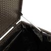 vidaXL Κήπος κουτί αποθήκευσης καφέ 110x50x58 cm Poly Rattan