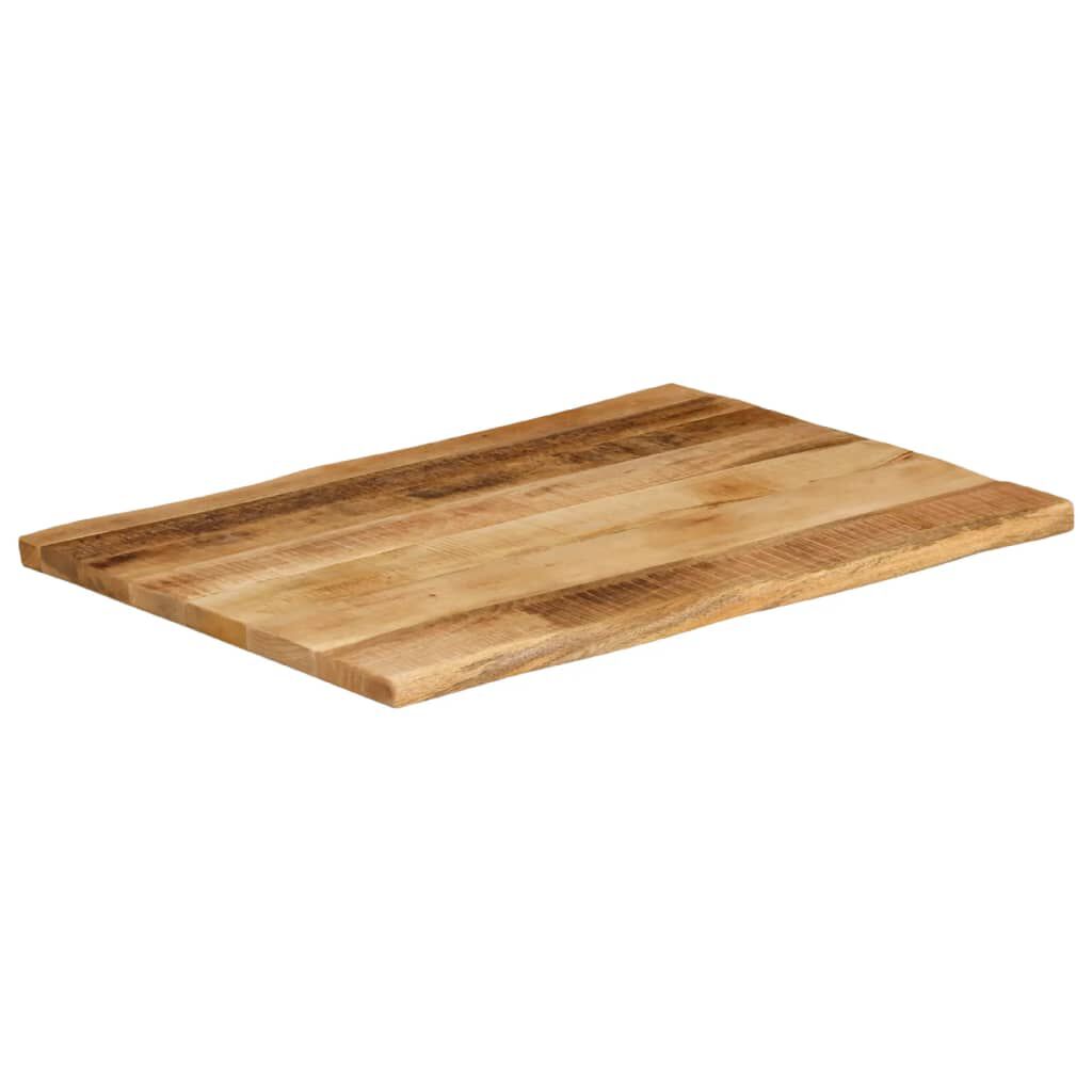 vidaXL Επιφάνεια Τραπεζιού 70x60x3,8 εκ. Live Edge Μασίφ Ξύλο Μάνγκο