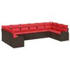 vidaXL &Sigma;&epsilon;&tau; &Kappa;&alpha;&nu;&alpha;&pi;έ &Kappa;ή&pi;&omicron;&upsilon; 10 pcs &Kappa;&alpha;&phi;έ &kappa;&alpha;&iota; &Kappa;ό&kappa;&kappa;&iota;&nu;&omicron; &sigma;&upsilon;&nu;&theta;&epsilon;&tau;&iota;&kappa;ό &rho;&alpha;&tau;ά&nu;