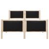 vidaXL Σκελετός Κρεβατιού με κεφαλάρι Μαύρο 160 x 200 cm ύφασμα