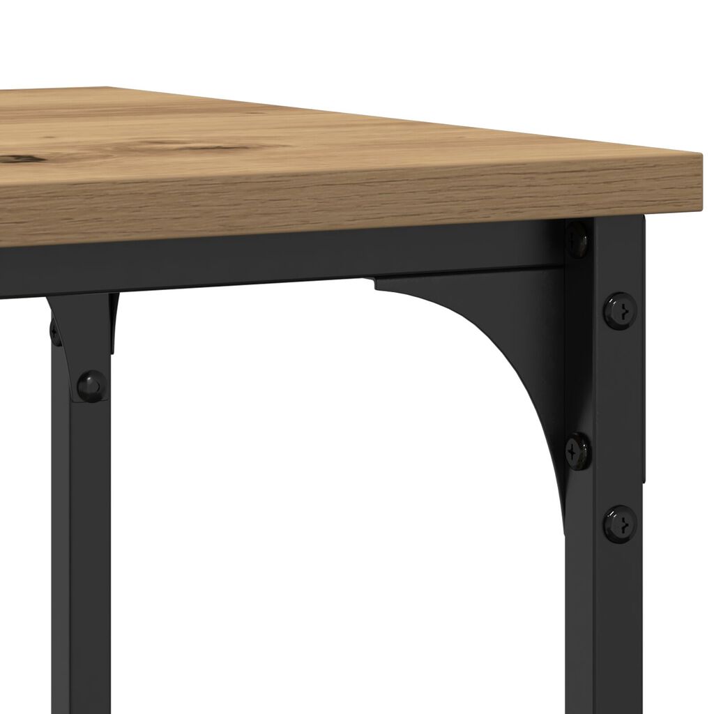 vidaXL Κονσόλα Artisan Oak 100x35x75 εκ Επεξεργασμένου Ξύλου & Χάλυβα