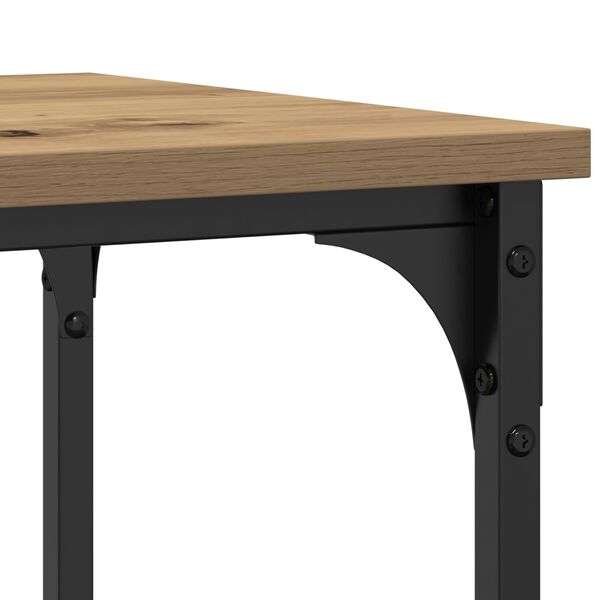 vidaXL Κονσόλα Artisan Oak 100x35x75 εκ Επεξεργασμένου Ξύλου & Χάλυβα