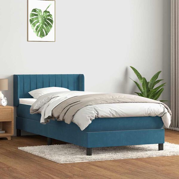 vidaXL &Kappa;&rho;&epsilon;&beta;ά&tau;&iota; Boxspring &mu;&epsilon; &Sigma;&tau;&rho;ώ&mu;&alpha; &Sigma;&kappa;&omicron;ύ&rho;&omicron; &Mu;&pi;&lambda;&epsilon; 90x220 &epsilon;&kappa;. &Beta;&epsilon;&lambda;&omicron;ύ&delta;&iota;&nu;&omicron;