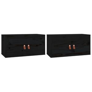 vidaXL &Nu;&tau;&omicron;&upsilon;&lambda;ά&pi;&iota;&alpha; &Tau;&omicron;ί&chi;&omicron;&upsilon; 2 &tau;&epsilon;&mu;. &Mu;&alpha;ύ&rho;&alpha; 60x30x30&epsilon;&kappa; &alpha;&pi;ό &Mu;&alpha;&sigma;ί&phi; &Xi;ύ&lambda;&omicron; &Pi;&epsilon;ύ&kappa;&omicron;&upsilon;