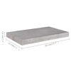vidaXL Ράφια Τοίχου 2 τεμ. Γκρι Σκυροδέματος 50x23x3,8 εκ. MDF
