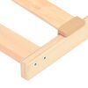vidaXL Βάση κρεβατιού με λάμες Καφέ 120 x 190 cm Στερεό Ξύλο Μηλιάς