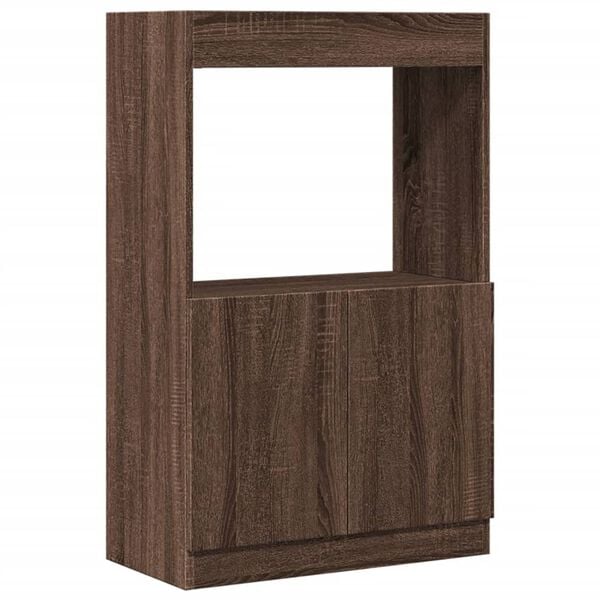 vidaXL Ντουλάπι Καφέ Δρυς 63x33x100 εκ. από Επεξεργασμένο Ξύλο