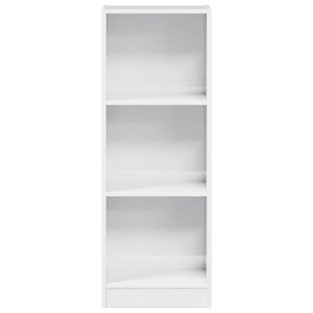 vidaXL Βιβλιοθήκη Γυαλιστερό Λευκό 40x24x109 εκ. Επεξεργασμένο Ξύλο