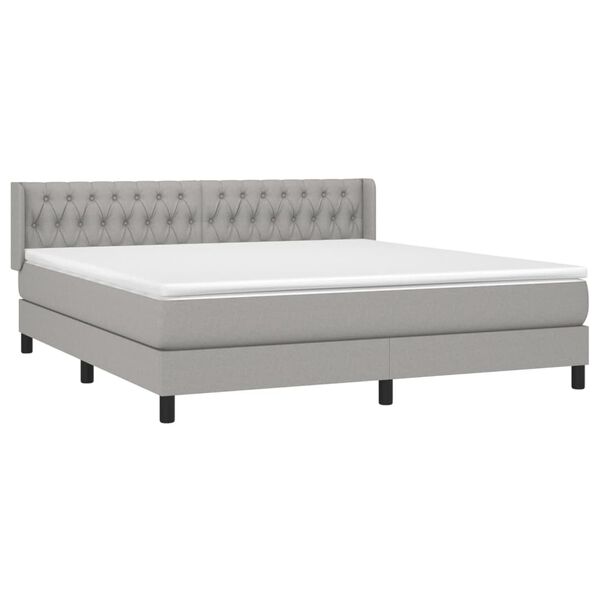 vidaXL &Kappa;&rho;&epsilon;&beta;ά&tau;&iota; Boxspring &mu;&epsilon; &Sigma;&tau;&rho;ώ&mu;&alpha; &Alpha;&nu;&omicron;&iota;&chi;&tau;ό &Gamma;&kappa;&rho;&iota; 180x200 &epsilon;&kappa;. &Upsilon;&phi;&alpha;&sigma;&mu;ά&tau;&iota;&nu;&omicron;