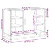 vidaXL Ντουλάπι Μπάνιου Νιπτήρα Sonoma Δρυς 80 x 33 x 60εκ. Επεξ. Ξύλο