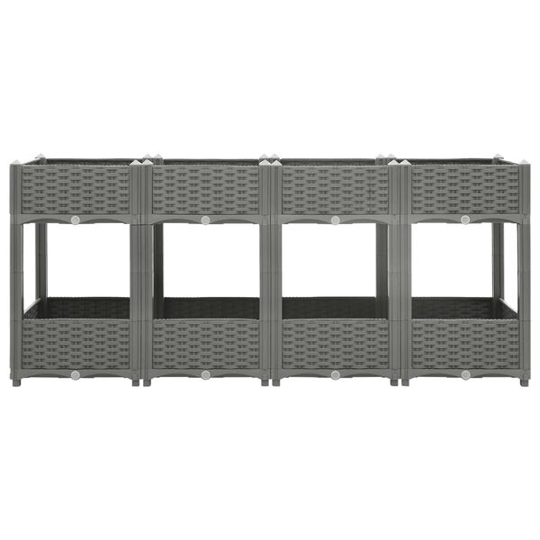 vidaXL Ζαρντινιέρα 160 x 40 x 71 εκ. από Πολυπροπυλένιο