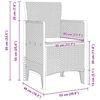 vidaXL Σέτ φαγητού για κήπο 9 pcs Ανοιχτό γκρι Rattan Polt