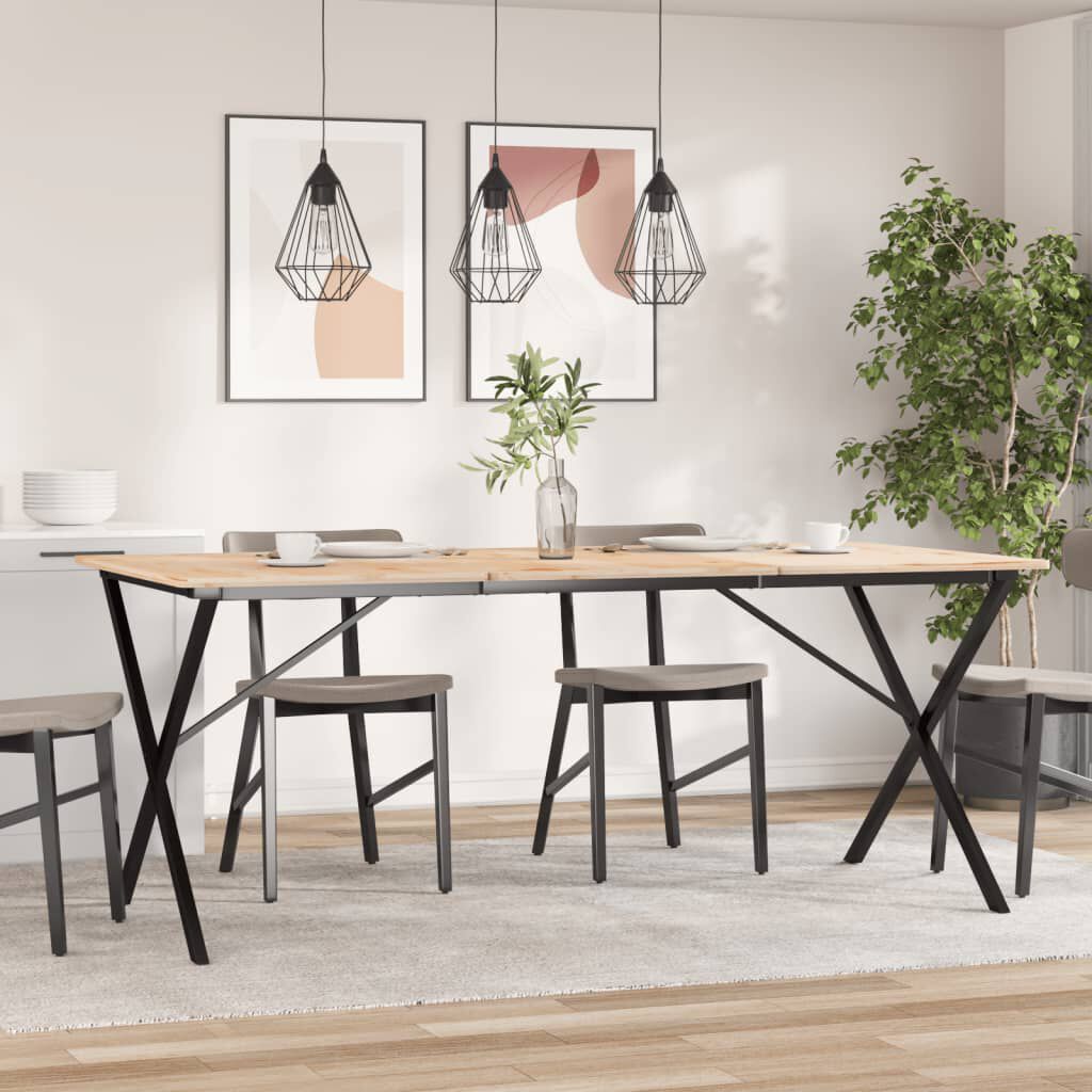 vidaXL Πόδια Τραπεζαρίας σε Σχήμα «X» 180x80x73 εκ. Ατσάλι