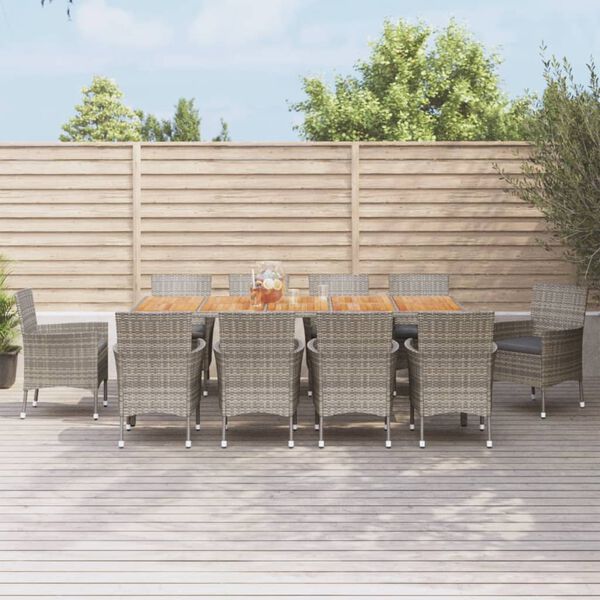 vidaXL &Sigma;&epsilon;&tau; &Tau;&rho;&alpha;&pi;&epsilon;&zeta;&alpha;&rho;ί&alpha;&sigmaf; &Kappa;ή&pi;&omicron;&upsilon; 11 &Tau;&epsilon;&mu;&alpha;&chi;ί&omega;&nu; &Gamma;&kappa;&rho;&iota; &Sigma;&upsilon;&nu;&theta;. &Rho;&alpha;&tau;ά&nu; &mu;&epsilon; &Mu;&alpha;&xi;&iota;&lambda;ά&rho;&iota;&alpha;