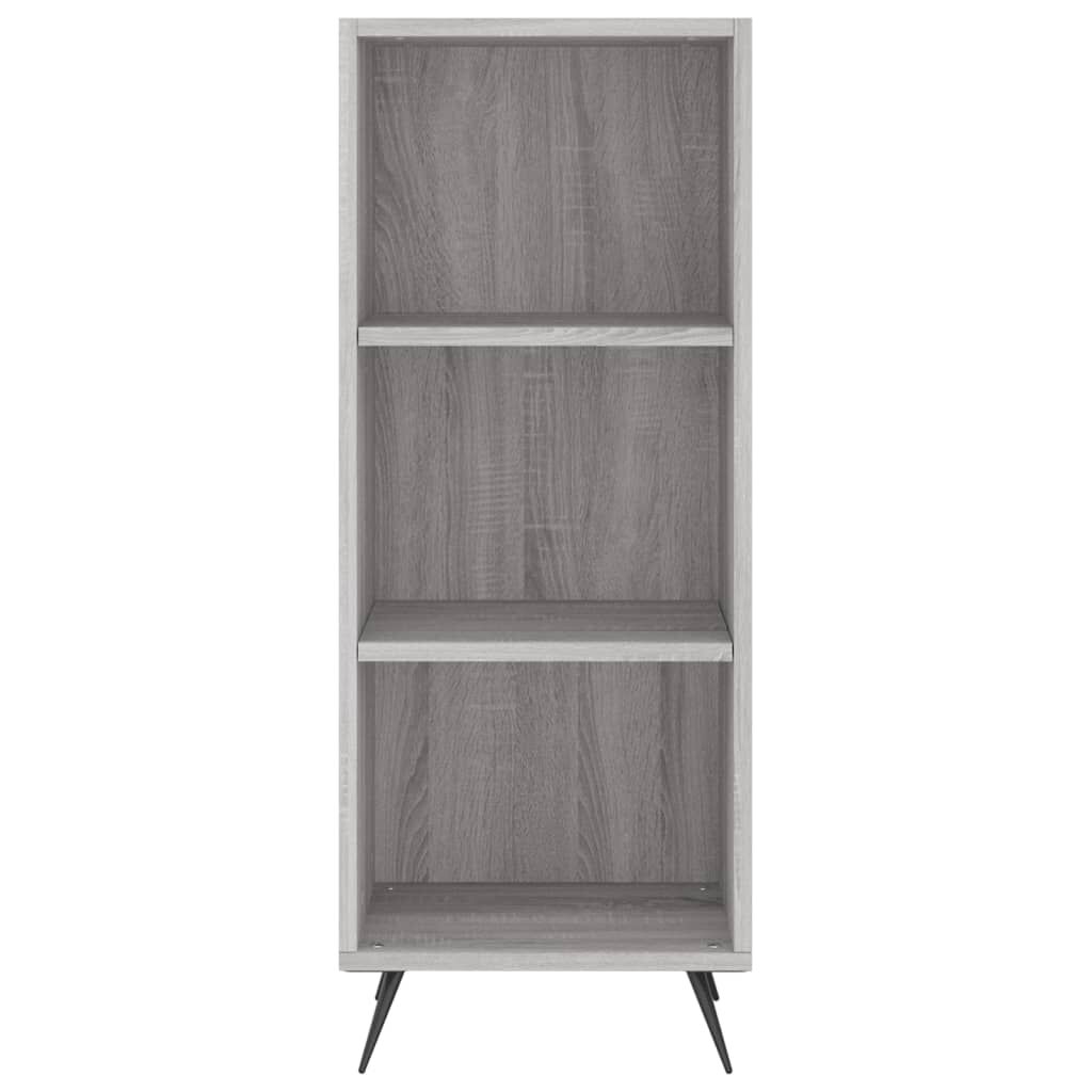 vidaXL Μπουφές Sonoma Γκρι 34,5 x 34 x 180 εκ. από Επεξεργασμένο Ξύλο