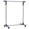 vidaXL Κρεμάστρα Δαπέδου Ρυθμιζόμενη Ασημί 165x44x150 εκ. Ανοξ. Ατσάλι