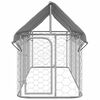 vidaXL Κλουβί Σκύλου Εξωτερικού Χώρου 400 x 100 x 150 εκ. με Στέγαστρο