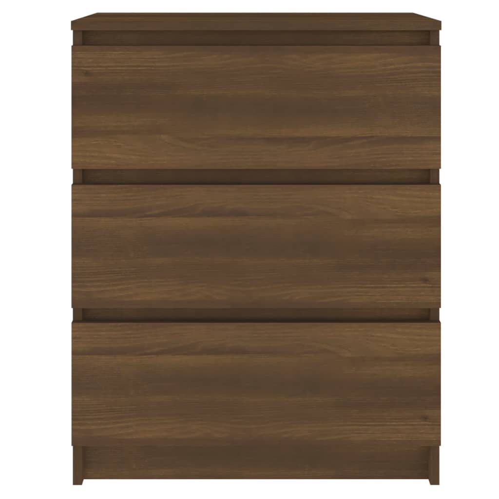 vidaXL Συρταριέρα Καφέ Δρυς 60 x 35 x 76 εκ. Επεξεργασμένο Ξύλο