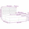 vidaXL &Kappa;&rho;&epsilon;&beta;ά&tau;&iota; &mu;&epsilon; &epsilon;&lambda;&alpha;&tau;ή&rho;&iota;&alpha; &mu;&epsilon; &sigma;&tau;&rho;ώ&mu;&alpha; &Mu;&alpha;ύ&rho;&omicron; 160 x 200 cm ύ&phi;&alpha;&sigma;&mu;&alpha;