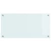 vidaXL Πίσω Πάνελ Κουζίνας Λευκό 80 x 40 cm σκληρυμένο γυαλί