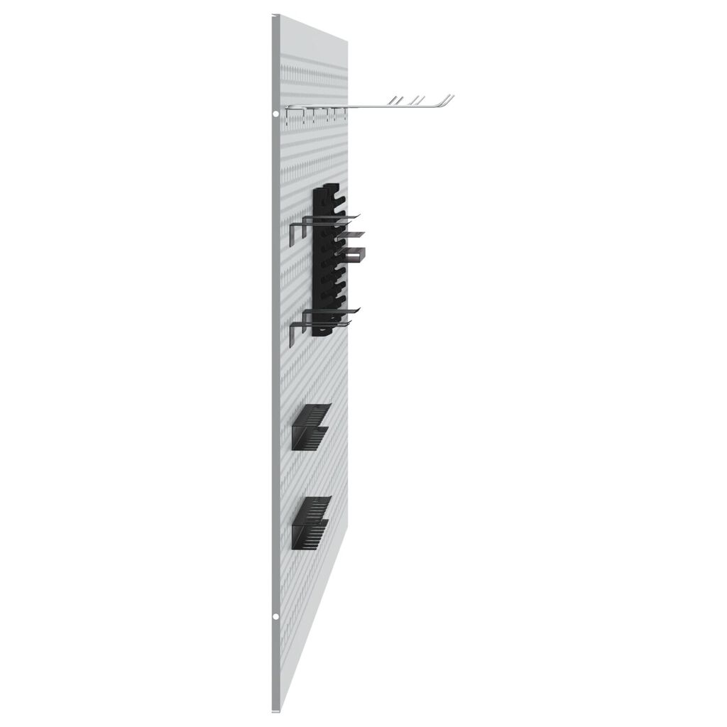 vidaXL Pegboards 3 τεμάχια με 15 αξεσουάρ Γκρι 50x80 εκ Ατσάλι