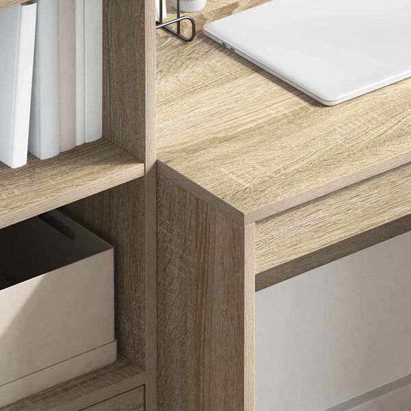 vidaXL Γραφείο Sonoma Δρυς 100 x 50 x 76 εκ. Επεξεργασμένο ξύλο