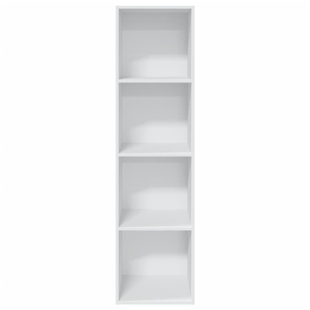 vidaXL Βιβλιοθήκη Λευκή 40x30x152 εκ. από Επεξεργασμένο Ξύλο