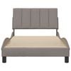 vidaXL Σκελετός Κρεβατιού Χωρίς Στρώμα Hanko Taupe 100 x 200 εκ. Υφασμάτινο