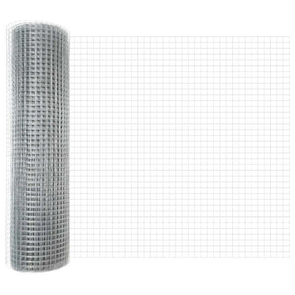 vidaXL Συγκολλημένος Φράχτης 0.8x100 μ Γαλβανισμένο ατσάλι