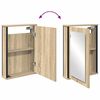 vidaXL Σετ Επίπλων Μπάνιου με ράφι 3 pcs Καφέ 33 x 33 x 120.5 εκ.