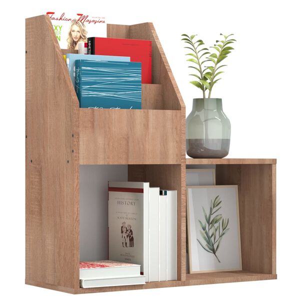 vidaXL Παιδική Ραφιέρα Περιοδικών Sonoma Δρυς 71x30x78,5εκ Επεξ. Ξύλο