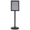 vidaXL Βάσεις Αφισών 2 pcs Μαύρο 32.5x 24 x 78 εκ Κράμα Αλουμινίου