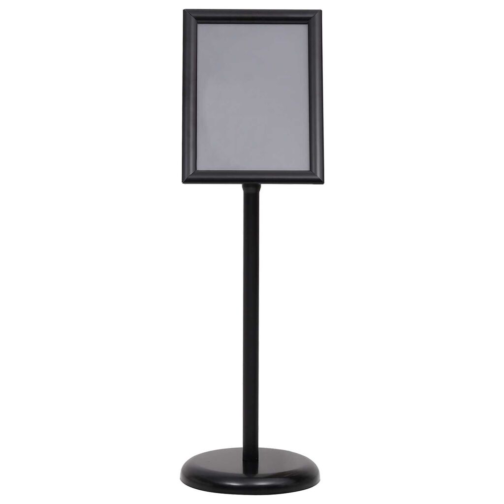 vidaXL Βάσεις Αφισών 2 pcs Μαύρο 32.5x 24 x 78 εκ Κράμα Αλουμινίου