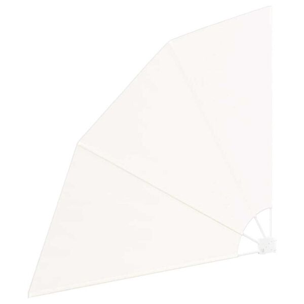 vidaXL Αδιάφανο σκίαστρο μπαλκονιού Κρεμ 160 x 160 cm ύφασμα