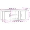 vidaXL Έπιπλο Τηλεόρασης Sonoma Δρυς 100x31,5x35 εκ. Επεξ. Ξύλο