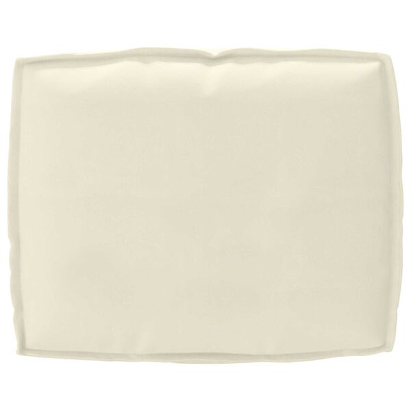 vidaXL Μαξιλάρι Παλέτας για Πλάτη Κρεμ 50x40x12 cm από ύφασμα Oxford