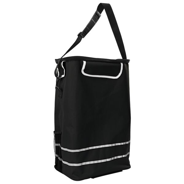 vidaXL Καρότσι Αγορών Μαύρο 36.5 x 46.5 x 100.5 εκ Ύφασμα Oxford