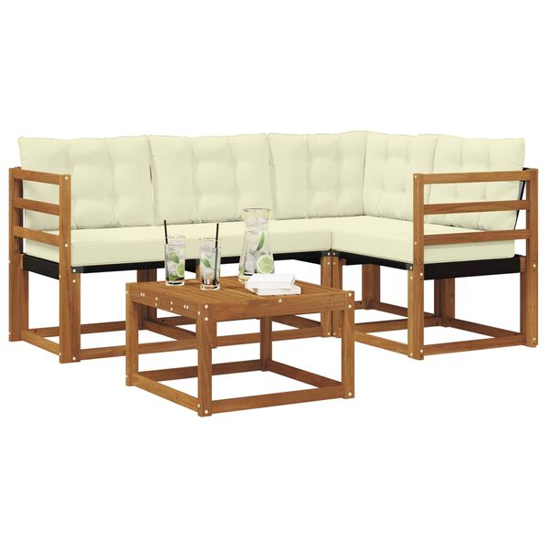 vidaXL &Sigma;&epsilon;&iota;&rho;ά &Kappa;&alpha;&nu;&alpha;&pi;έ &Epsilon;&xi;&omega;&tau;&epsilon;&rho;&iota;&kappa;&omicron;ύ &mu;&epsilon; &mu;&alpha;&xi;&iota;&lambda;ά&rho;&iota; 5 pcs &Phi;&upsilon;&sigma;&iota;&kappa;ό &kappa;&alpha;&iota; &Kappa;&rho;έ&mu;&alpha;