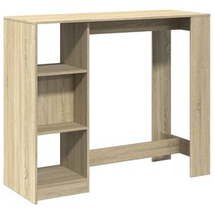 vidaXL &Tau;&rho;&alpha;&pi;έ&zeta;&iota; &Kappa;&omicron;&nu;&sigma;ό&lambda;&alpha; &mu;&epsilon; &Rho;ά&phi;&iota; Sonoma &Delta;&rho;&upsilon;&sigmaf; 124x46x103,5 &epsilon;&kappa; &Epsilon;&pi;&epsilon;&xi;. &Xi;ύ&lambda;&omicron;