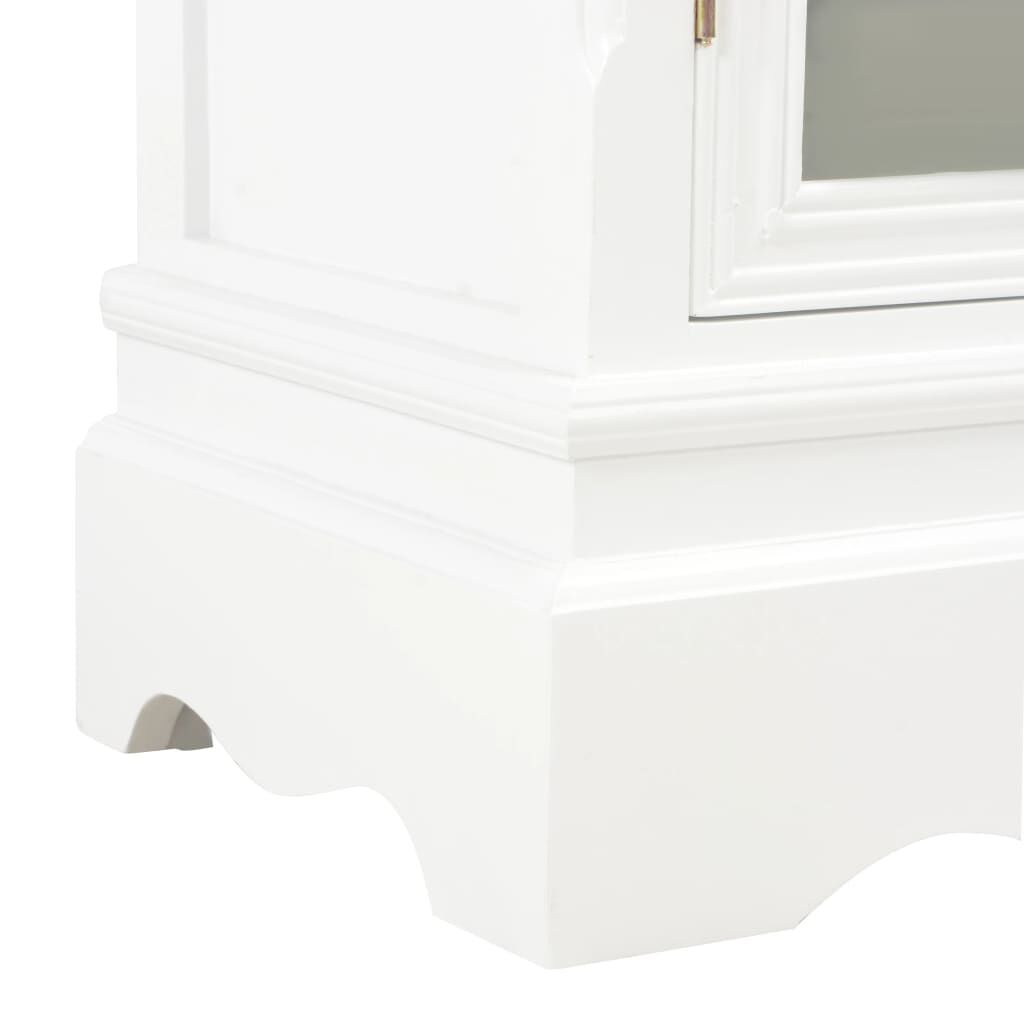 vidaXL Συρταριέρα Λευκή 70 x 28 x 70 εκ. από Μασίφ Ξύλο Πεύκου