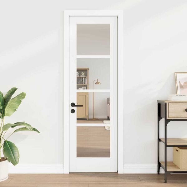 vidaXL Εσωτερική Πόρτα με Γυαλί ORKDAL Λευκό 61 x 198.5 εκ.