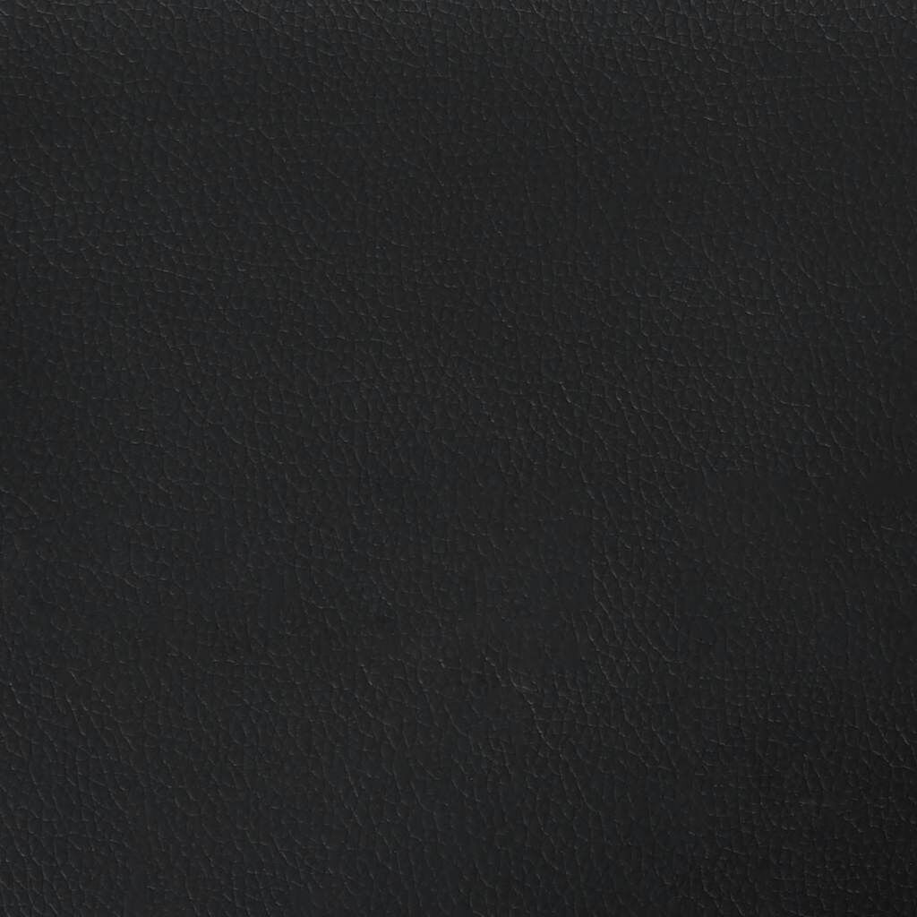 vidaXL Οθωμανικό κρεβάτι με στρώμα Μαύρο 90x200cm Faux Leather