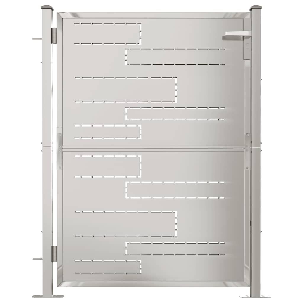vidaXL Πόρτα Περίφραξης Κήπου 100 x 125 εκ. από Ανοξείδωτο Ατσάλι