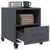 vidaXL Κομοδίνο Ανθρακί 36 x 39 x 43,5 εκ. από Χάλυβα